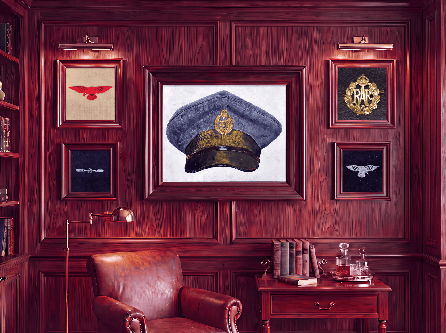 Royal Air Force, WW2 Ordinary Airman Visor Cap - Art goes to War