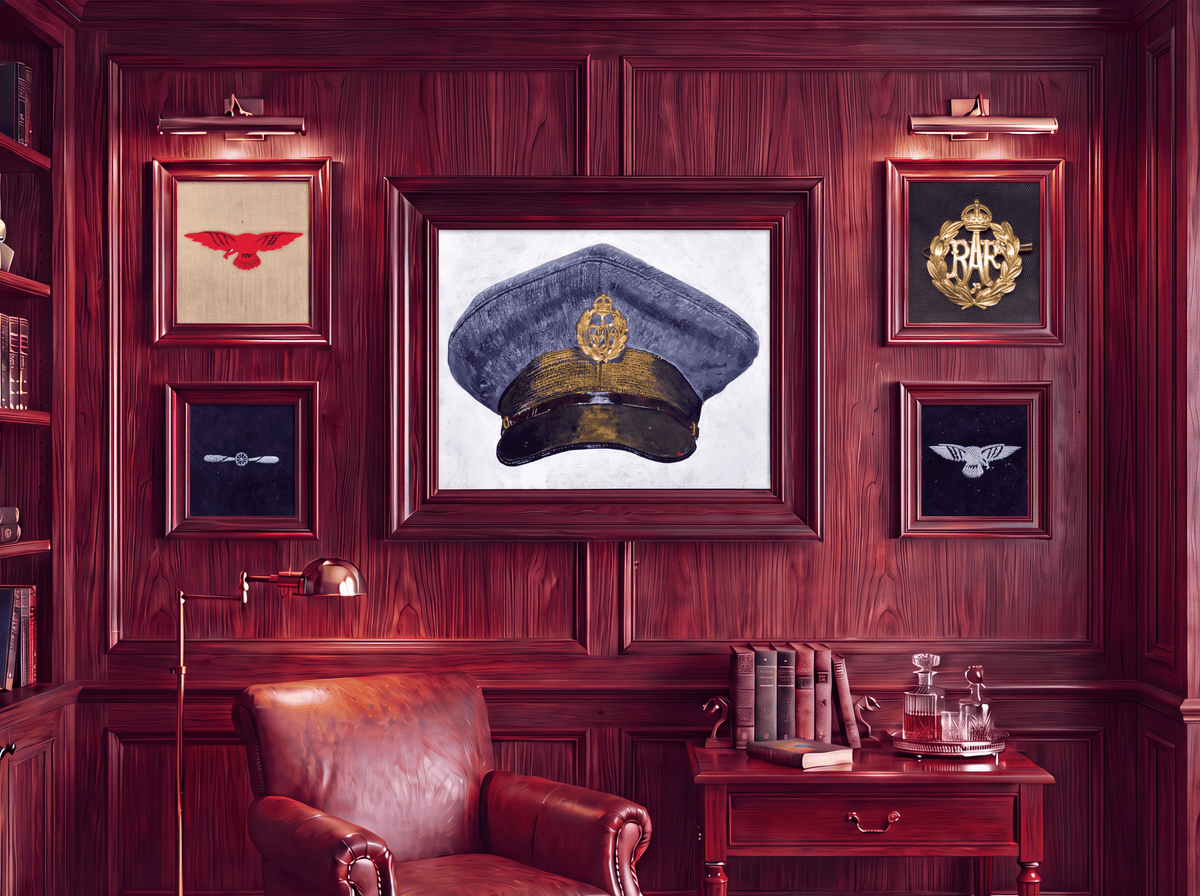 Royal Air Force, WW2 Ordinary Airman Visor Cap - Art goes to War