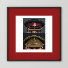 Royal Army Medical Corps Dress and Undress Visor Caps — composite presentation mockup