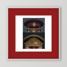 Royal Army Medical Corps Dress and Undress Visor Caps — composite presentation mockup