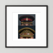 Royal Army Medical Corps Dress and Undress Visor Caps — composite presentation mockup