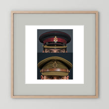 Royal Army Medical Corps Dress and Undress Visor Caps — composite presentation mockup