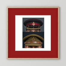 Royal Army Medical Corps Dress and Undress Visor Caps — composite presentation mockup