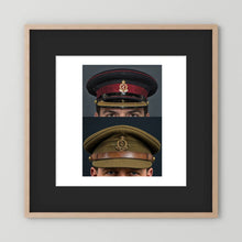 Royal Army Medical Corps Dress and Undress Visor Caps — composite presentation mockup