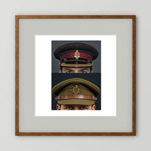 Royal Army Medical Corps Dress and Undress Visor Caps — composite presentation mockup