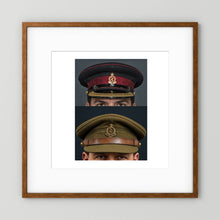 Royal Army Medical Corps Dress and Undress Visor Caps — composite presentation mockup