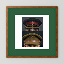 Royal Army Medical Corps Dress and Undress Visor Caps — composite presentation mockup