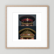Royal Army Medical Corps Dress and Undress Visor Caps — composite presentation mockup