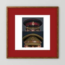 Royal Army Medical Corps Dress and Undress Visor Caps — composite presentation mockup