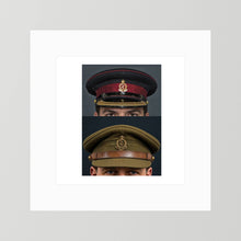 Royal Army Medical Corps Dress and Undress Visor Caps — composite presentation mockup