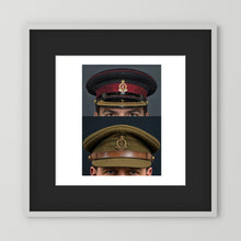 Royal Army Medical Corps Dress and Undress Visor Caps — composite presentation mockup