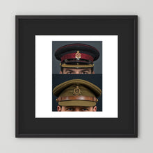 Royal Army Medical Corps Dress and Undress Visor Caps — composite presentation mockup