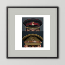 Royal Army Medical Corps Dress and Undress Visor Caps — composite presentation mockup