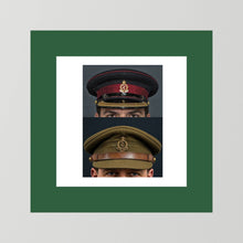 Royal Army Medical Corps Dress and Undress Visor Caps — composite presentation mockup