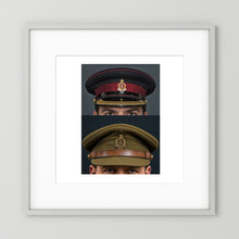 Royal Army Medical Corps Dress and Undress Visor Caps — composite presentation mockup