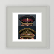 Royal Army Medical Corps Dress and Undress Visor Caps — composite presentation mockup