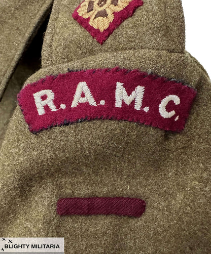 Royal Army Medical Corps WW2 Officer Cap. British Armed Forces - Art goes to War