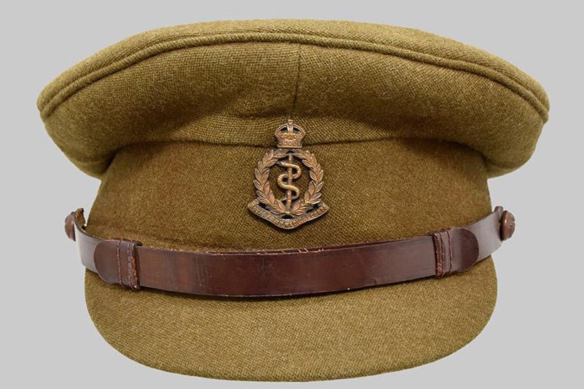 Royal Army Medical Corps WW2 Officer Cap. British Armed Forces - Art goes to War