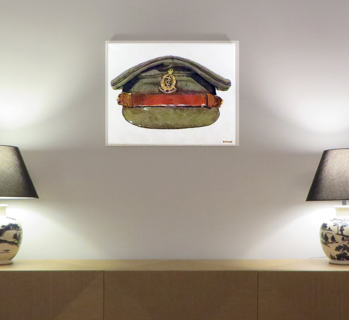 Royal Army Medical Corps WW2 Officer Cap. British Armed Forces — product photograph