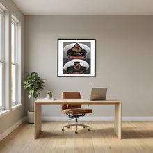 Royal Navy and Merchant Navy Visor Caps, WWII — composite presentation mockup
