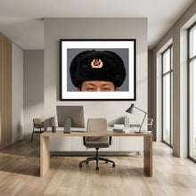 Russian Ushanka, Military with Soviet Army Insignia — photograph presentation mockup