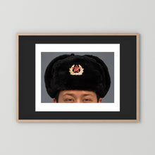 Russian Ushanka, Military with Soviet Army Insignia — photograph presentation mockup