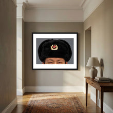 Russian Ushanka, Military with Soviet Army Insignia — photograph presentation mockup