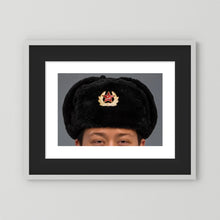 Russian Ushanka, Military with Soviet Army Insignia — photograph presentation mockup