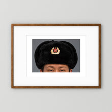 Russian Ushanka, Military with Soviet Army Insignia — photograph presentation mockup