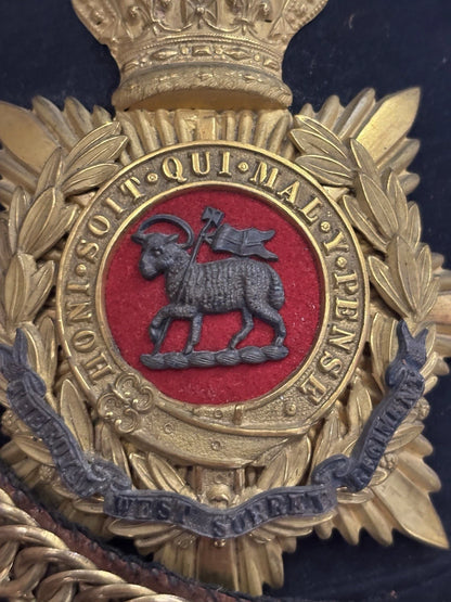 Victorian Queen’s Royal West Surrey Regiment Home Service Helmet