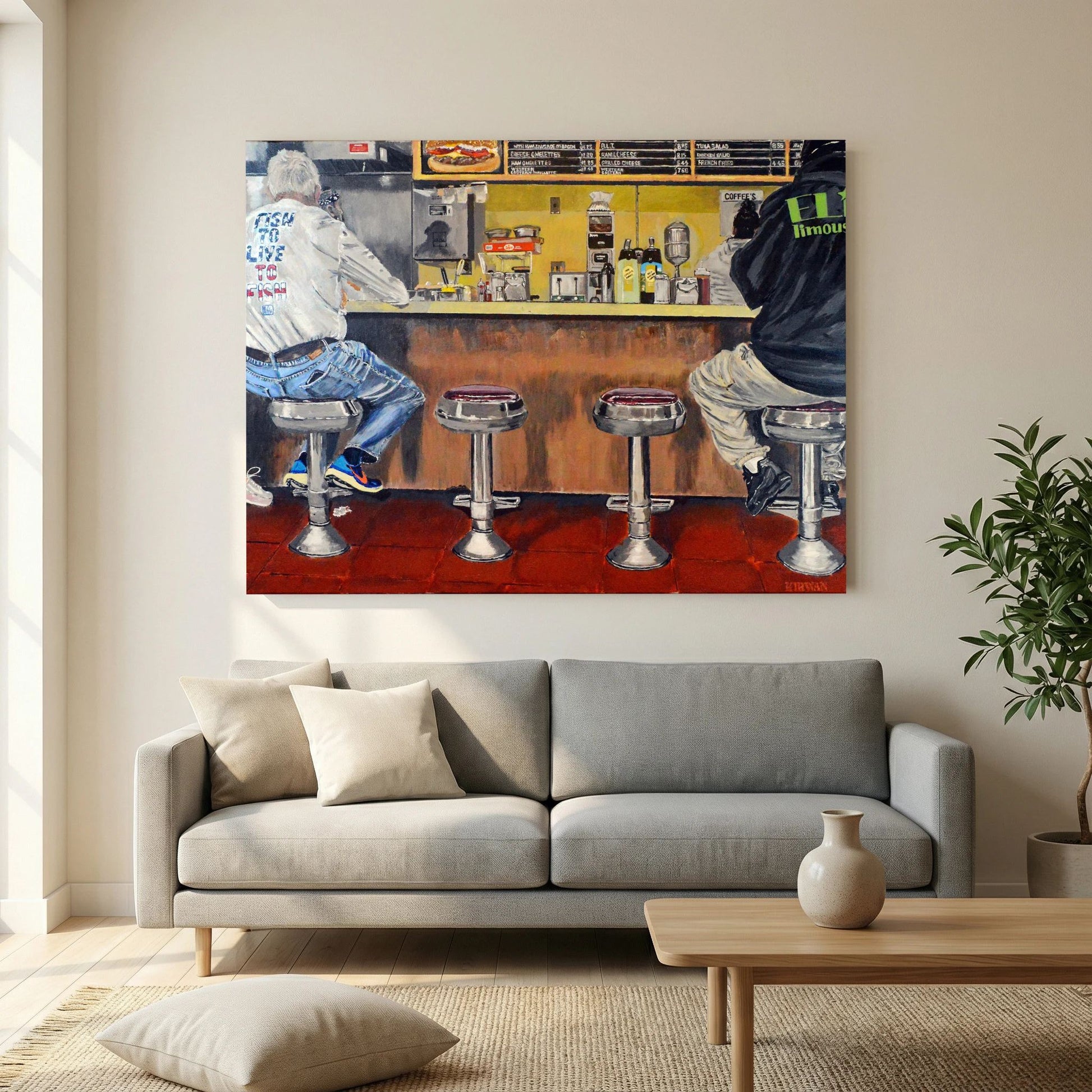 Speedy Donuts, Norwalk, October 25, 2025 with Menu. Art Print - Light Version - Art goes to War