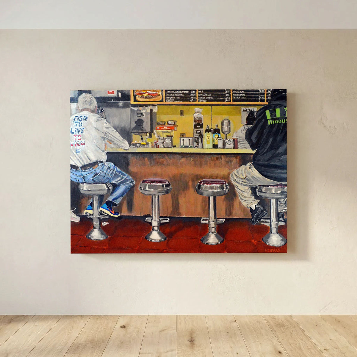 Speedy Donuts, Norwalk, October 25, 2025 with Menu. Art Print - Light Version - Art goes to War
