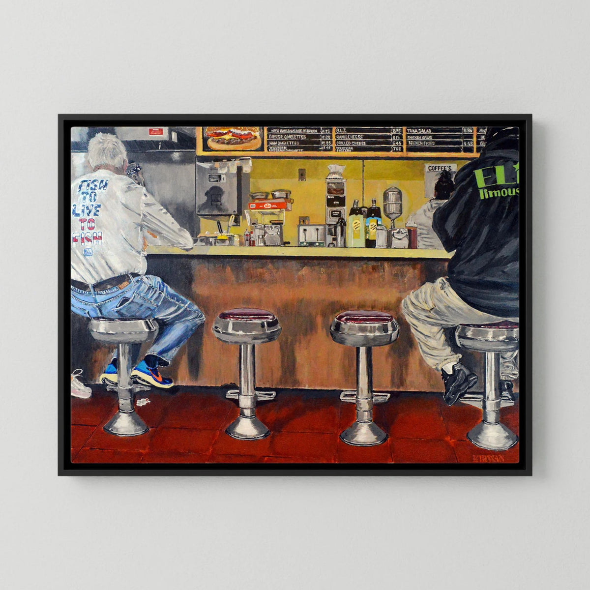 Speedy Donuts, Norwalk, October 25, 2025 with Menu. Art Print - Light Version - Art goes to War