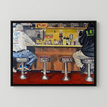 Speedy Donuts, Norwalk, October 25, 2025 with Menu. Lighter — art print presentation mockup