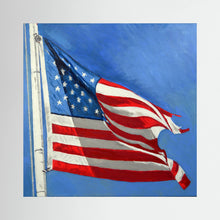 Stars & Stripes facing right — art print presentation mockup