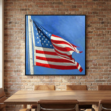Stars & Stripes facing right — art print presentation mockup