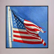 Stars & Stripes facing right — art print presentation mockup