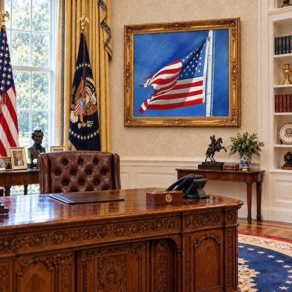 Painting of Stars & Stripes