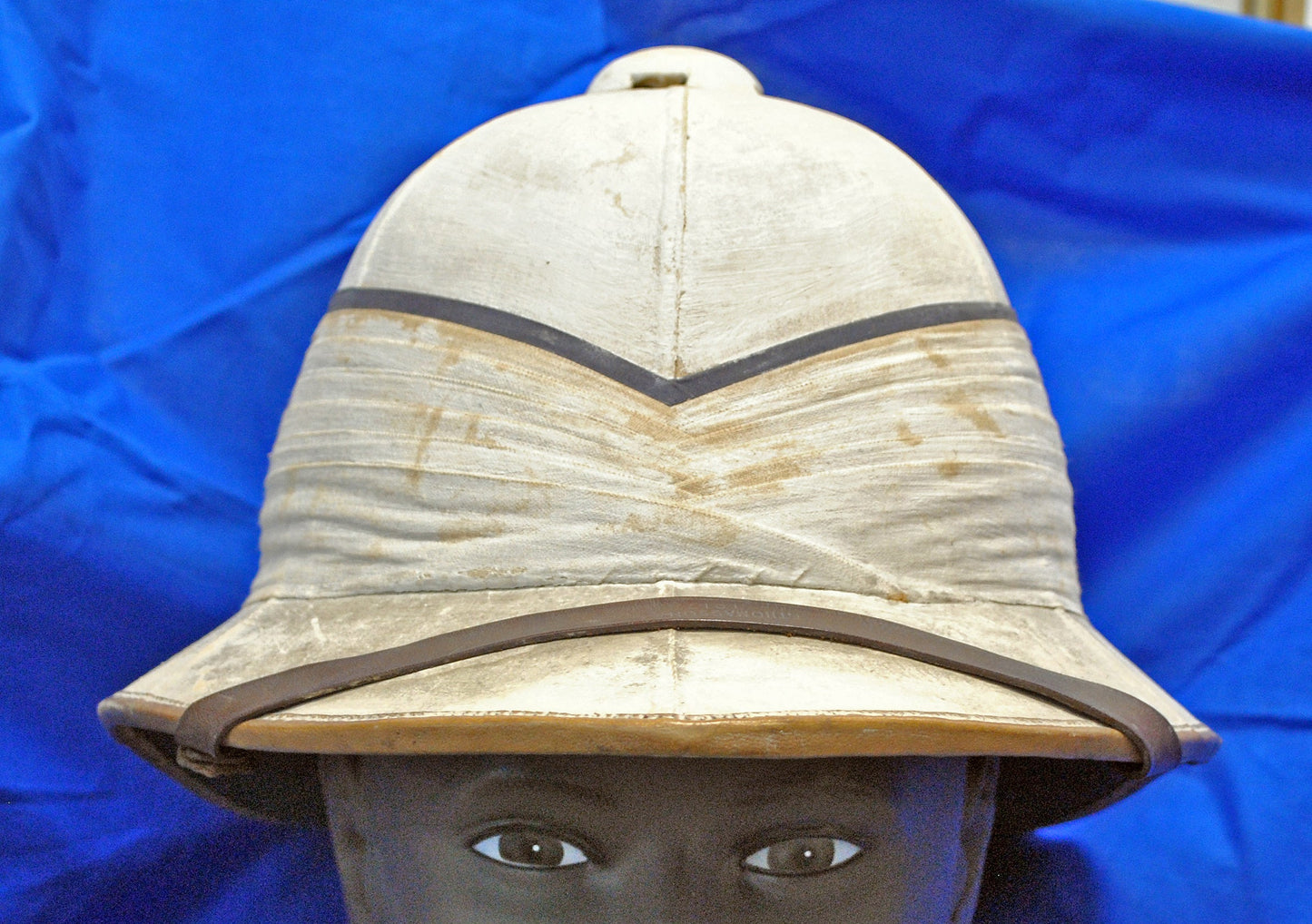 Sun Helmet, British Naval Pith Helmet, Tress & Co dated 1917 - Art goes to War