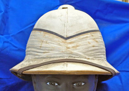 Sun Helmet, British Naval Pith Helmet, Tress & Co dated 1917 - Art goes to War