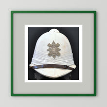 Sun Helmet, Foreign Service Helmet, Black Watch Royal Highlanders — painting presentation mockup