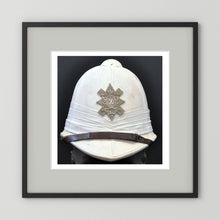 Sun Helmet, Foreign Service Helmet, Black Watch Royal Highlanders — painting presentation mockup