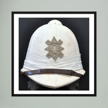 Sun Helmet, Foreign Service Helmet, Black Watch Royal Highlanders — painting presentation mockup