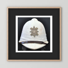 Sun Helmet, Foreign Service Helmet, Black Watch Royal Highlanders — painting presentation mockup