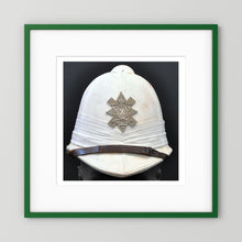Sun Helmet, Foreign Service Helmet, Black Watch Royal Highlanders — painting presentation mockup