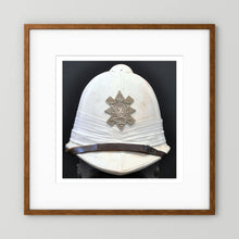 Sun Helmet, Foreign Service Helmet, Black Watch Royal Highlanders — painting presentation mockup