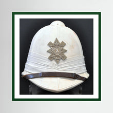 Sun Helmet, Foreign Service Helmet, Black Watch Royal Highlanders — painting presentation mockup