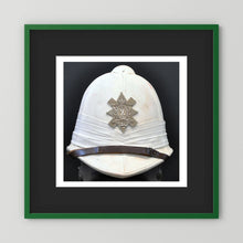 Sun Helmet, Foreign Service Helmet, Black Watch Royal Highlanders — painting presentation mockup