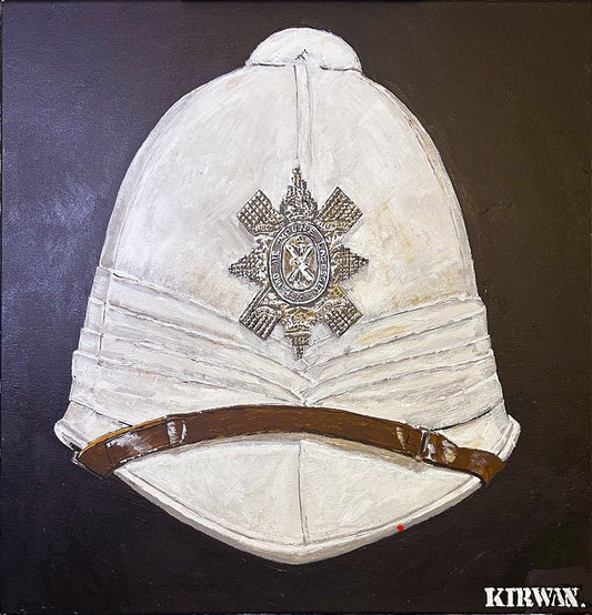 Sun Helmet, Foreign Service Helmet, Black Watch Royal Highlanders. - Art goes to War