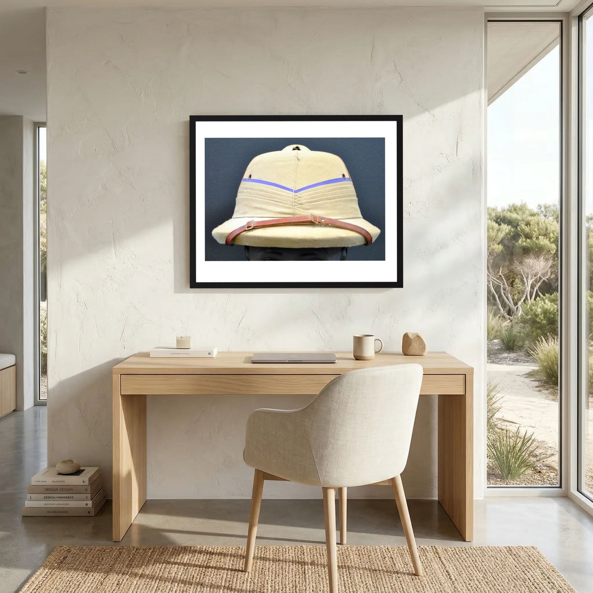 Photograph of Sun Helmet, Foreign Service Helmet, Robert Lighton, non-military, made in India